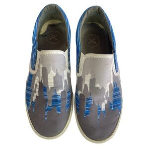 Inkkas Unisex Textile Slip-On Shoes – Women’s 8 / Men’s 6 Casual Comfort